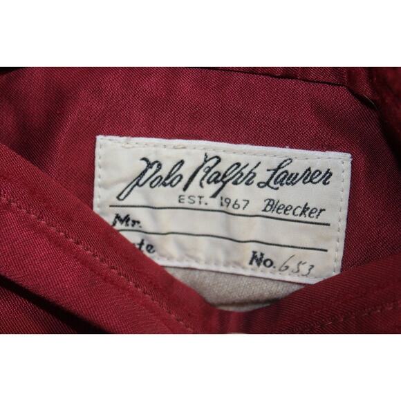 POLO Ralph Lauren Reversible Varsity Track Team P-Wing Satin Wool Jacket Large - Picture 7 of 14